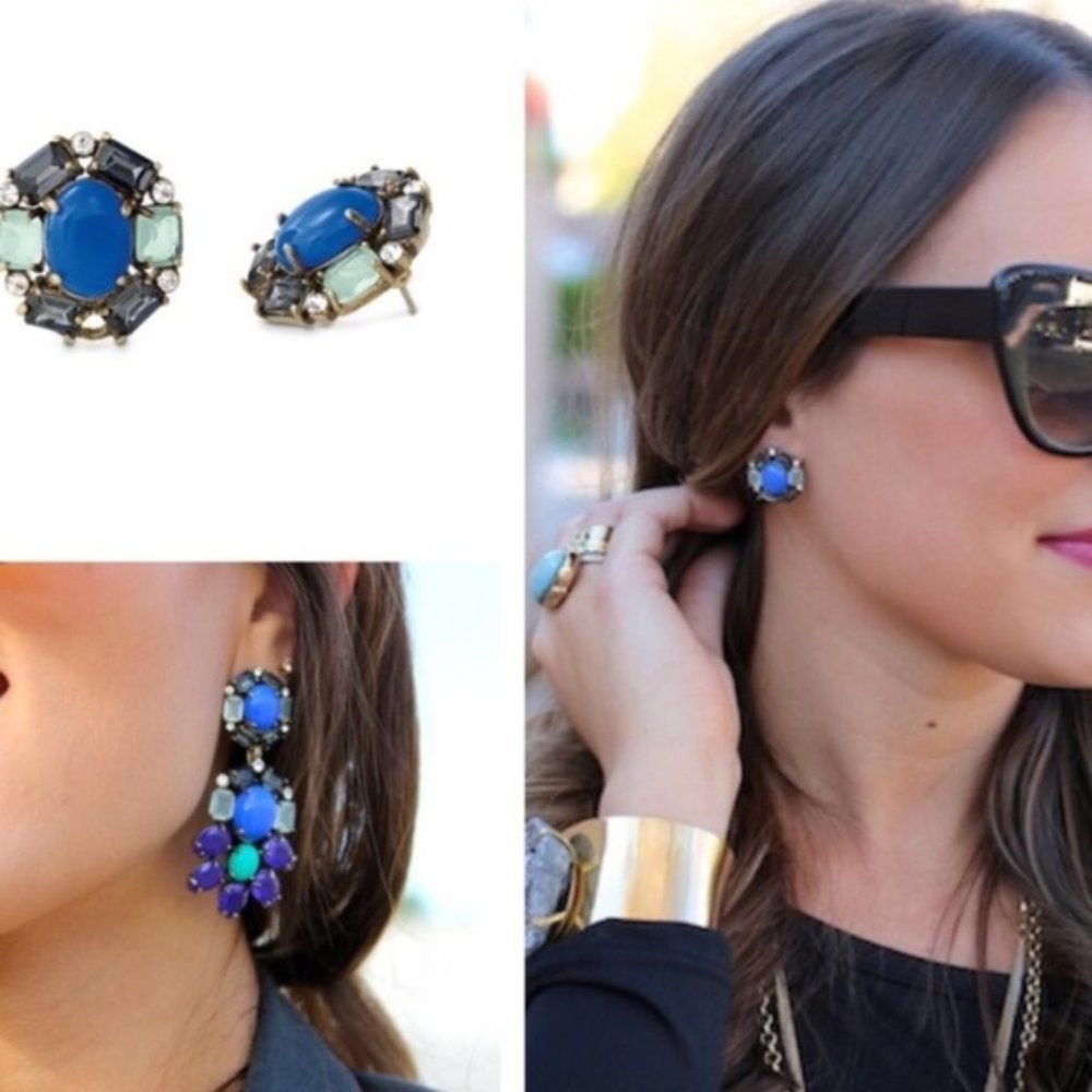 [Stella & Dot] Peacock Convertible Earrings